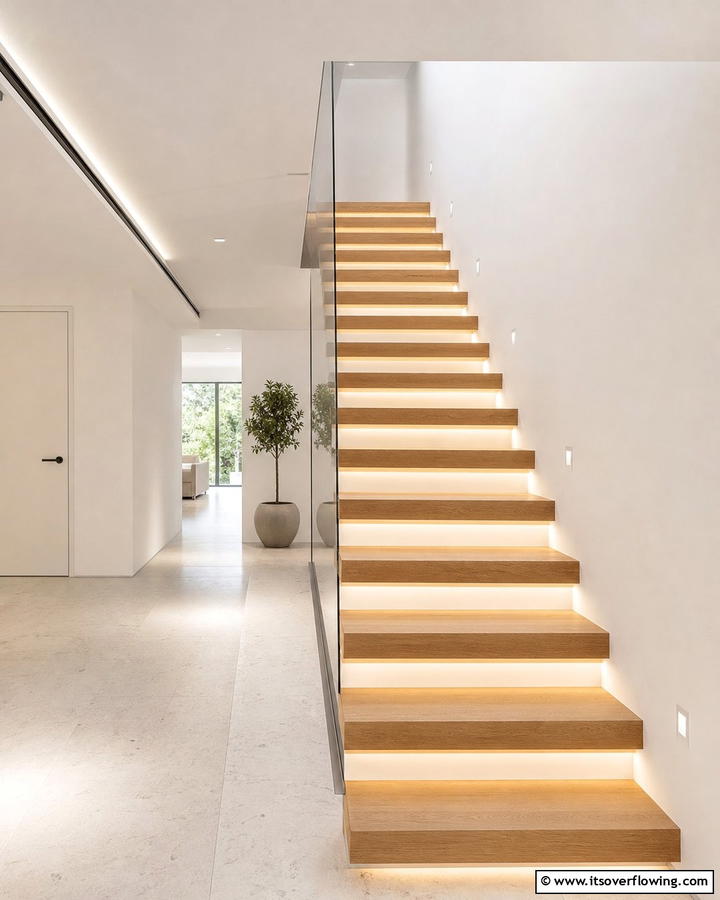 Minimalist Staircase - 30 Wooden Staircase Ideas for Modern and Rustic Homes