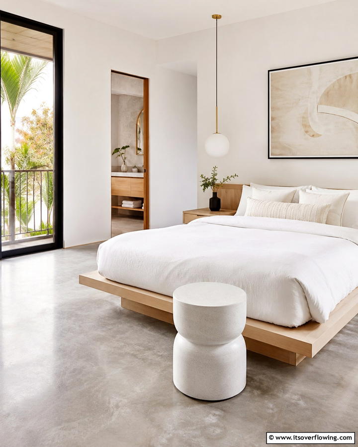 Minimalist Stool - 25 Bedroom Seating Area Ideas for Comfort and Style