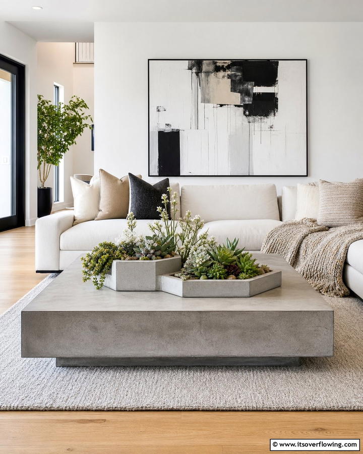Minimalist Succulent Centerpiece - 21 Flower Centerpiece Ideas for Elegant Tablescapes
