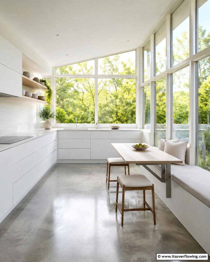 Minimalist Sunroom Kitchen - 20 Sunroom Kitchen Ideas for a Bright Cooking Space