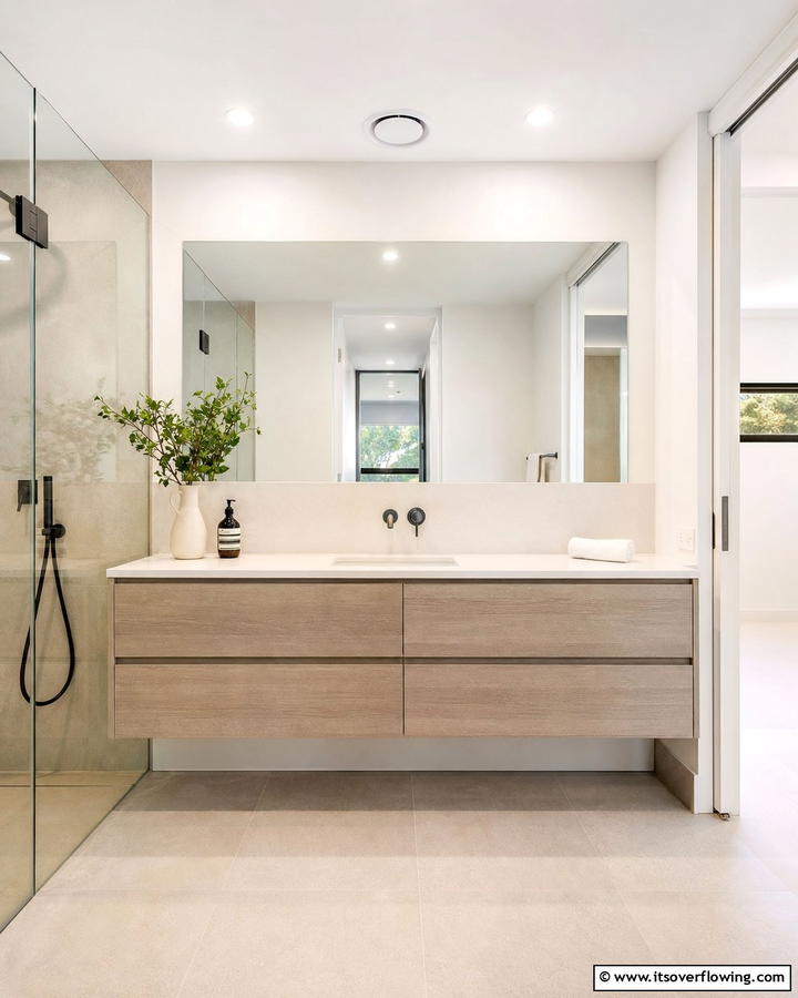 Minimalist Vanity Design - 21 Modern Bathroom Decor Ideas for a Sleek Sanctuary
