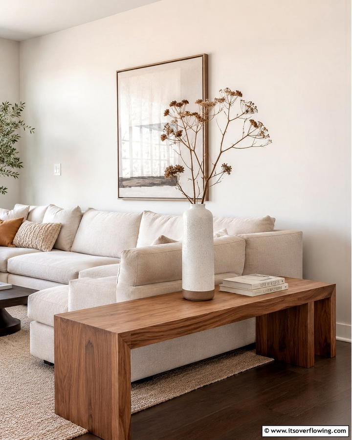 Minimalist Vase Arrangement - 25 Sofa Table Decor Ideas to Elevate Your Space