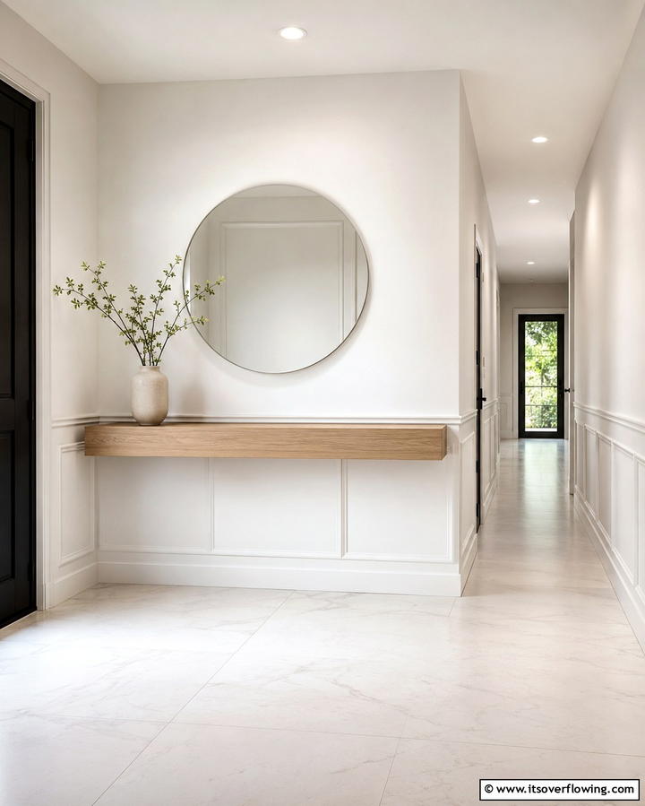 Minimalist Wainscoting for a Clean Design - 20 Creative Wainscoting Entryway Ideas to Welcome Guests