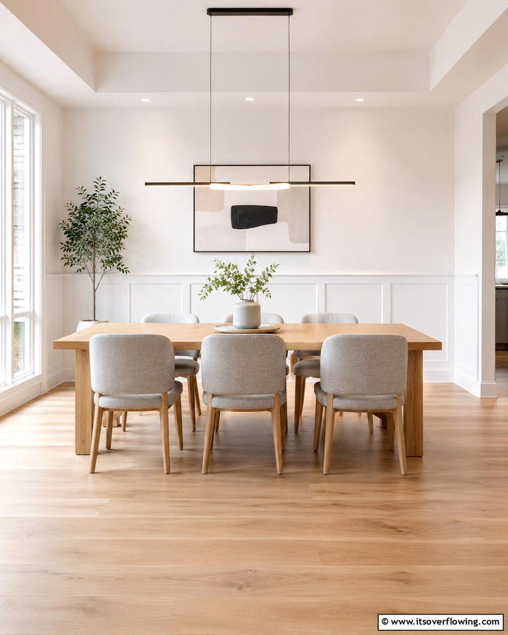 Minimalist Wainscoting - 25 Classic Dining Room Wainscoting Ideas for Timeless Appeal