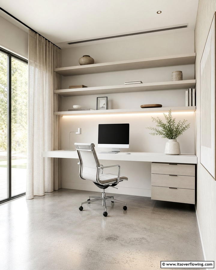 Minimalist Workspace - 21 Home Office Decor Ideas for Productivity and Style