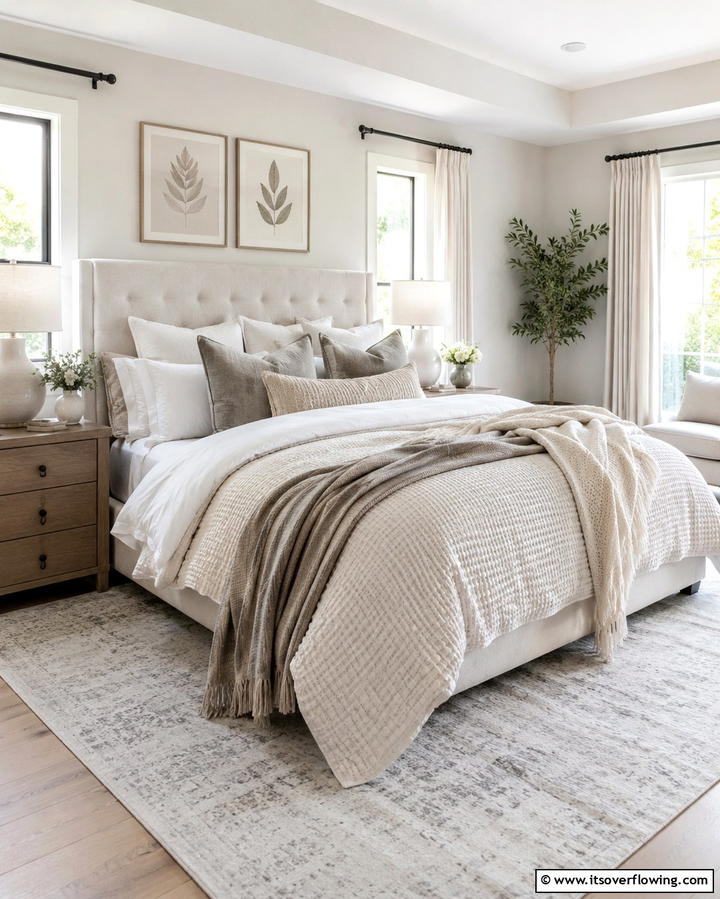 Minimalist Zen Haven - 25 Pottery Barn Bedroom Ideas for a Cozy Retreat