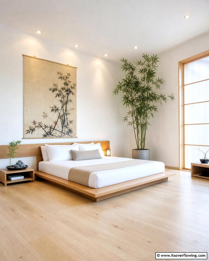 Minimalist Zen Retreat - 21 Mens Bedroom Ideas for a Masculine & Modern Aesthetic