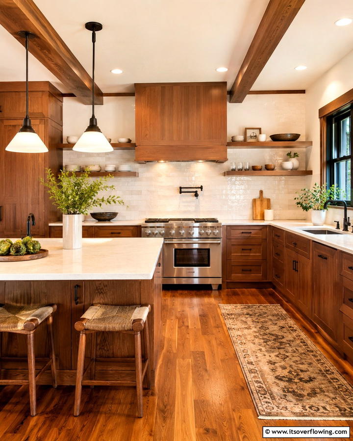 Minimalistic Range Hoods - 25 Craftsman Kitchen Ideas for a Classic and Timeless Design