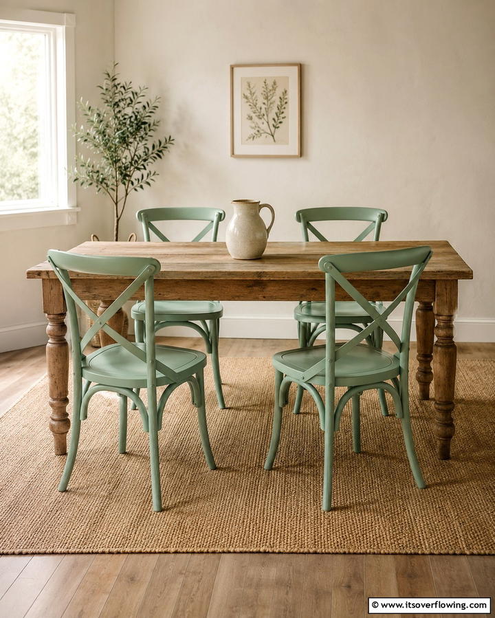 Mint Dining Chairs - 25 Mint Kitchen Decor Ideas for a Fresh Look