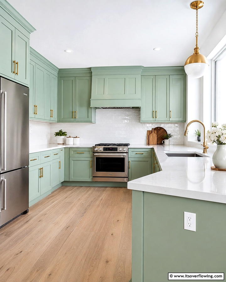 Mint Green Cabinets for a Fresh Look - 30 Mint Green Kitchen Ideas for a Fresh Culinary Space