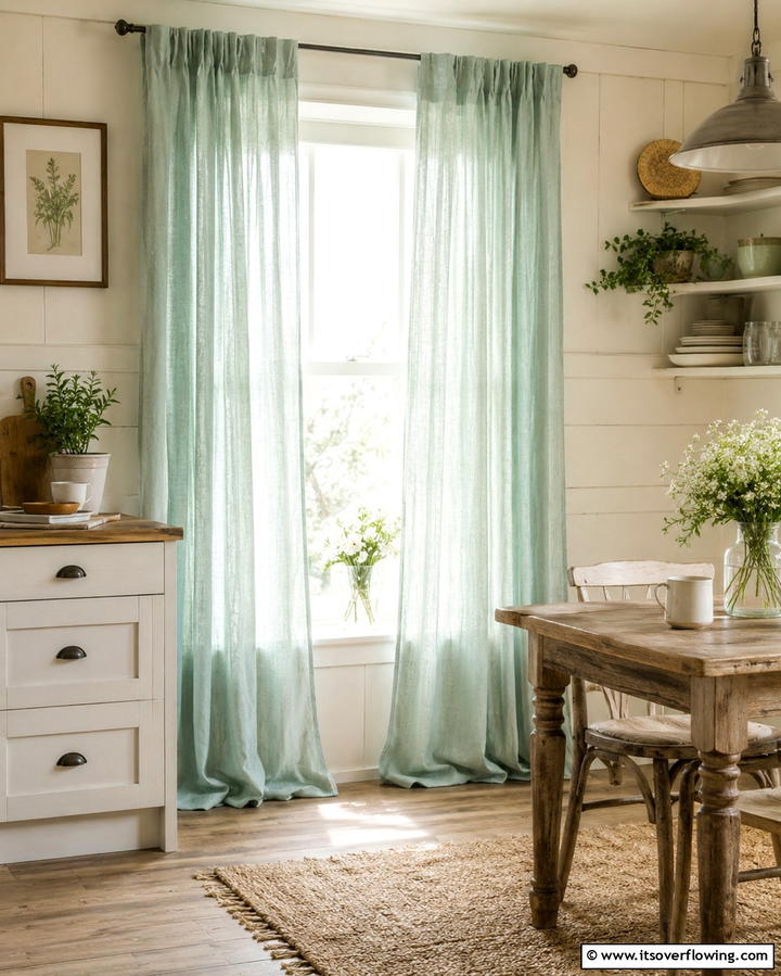 Mint Kitchen Curtains - 25 Mint Kitchen Decor Ideas for a Fresh Look