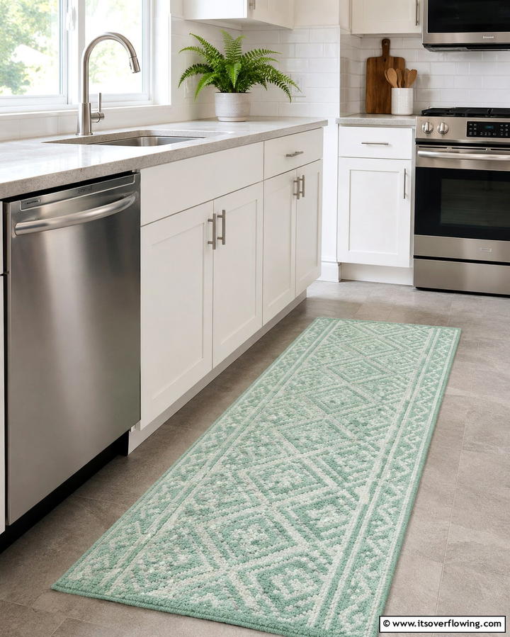 Mint Kitchen Rugs - 25 Mint Kitchen Decor Ideas for a Fresh Look