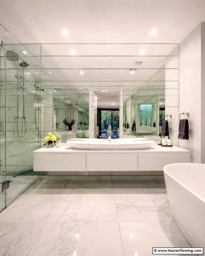 Mirror Backsplash - 25 Bathroom Backsplash Ideas for a Stylish Upgrade