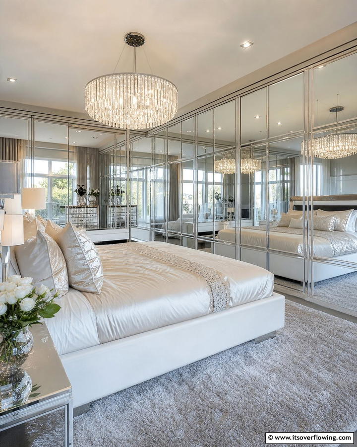 Mirror Finished Cabinet Innovations - 21 Floor to Ceiling Cabinets Ideas for Modern Home Storage