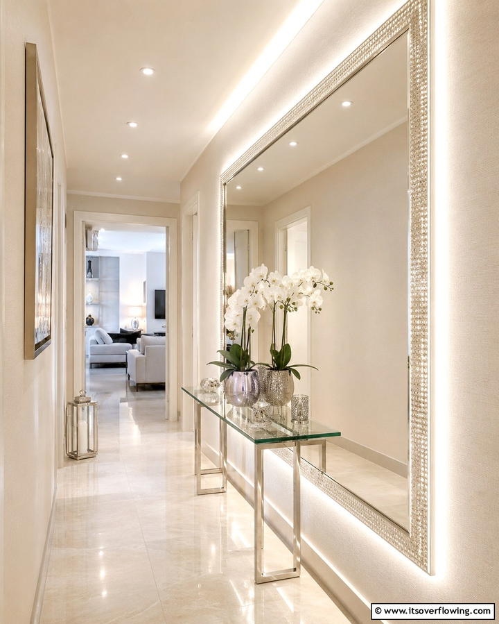 Mirror Lighting for Enhanced Space - 25 Hallway Lighting Ideas to Brighten Your Space