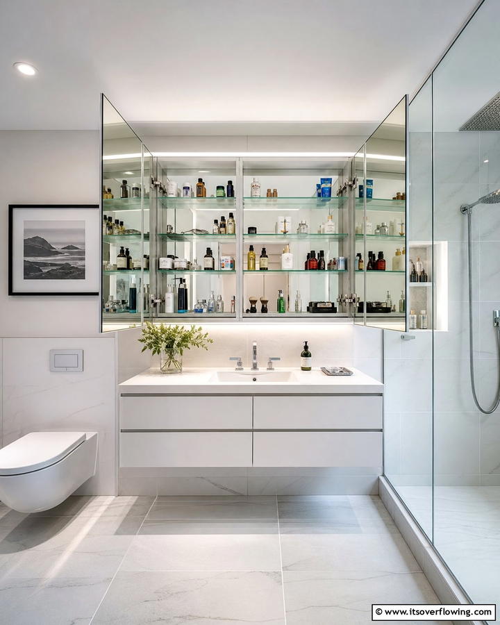 Mirror Medicine Cabinets - 21 Clever Bathroom Storage Ideas to Maximize Space and Style