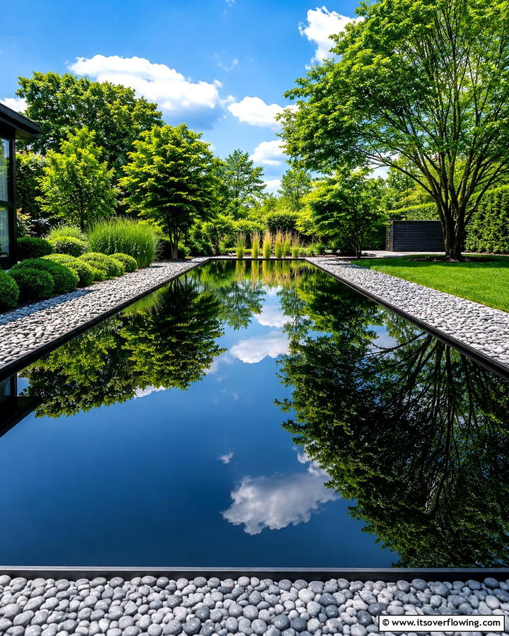 Mirror Surface Pond - 30 Backyard Pond Ideas for Serene Water Features