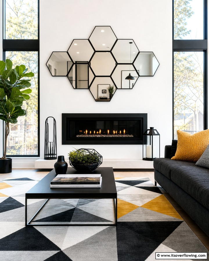 Mirror with Built In Shelf for Practical Style - 25 Mirror Over Fireplace Ideas to Elevate Your Space