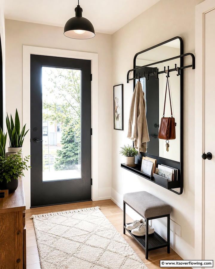 Mirror with Built in Storage - 25 Hallway Mirror Ideas for Stylish and Functional Spaces