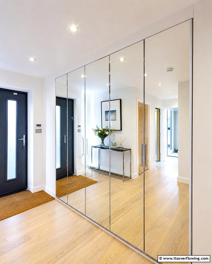 Mirrored Closet DoorsExact - 25 Entryway Closet Ideas to Maximize Storage and Style