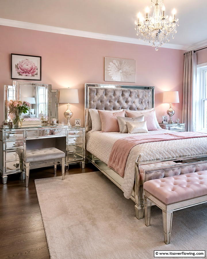 Mirrored FurnitureOne - 30 1980s Bedroom Decor Ideas for a Retro-Inspired Space