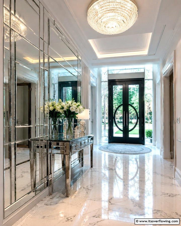 Mirrored Surfaces and Reflective Glamour - 30 Art Deco Interior Design Ideas for Glamorous Spaces