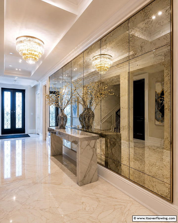 Mirrored Wall PanelsOne - 25 Wall Paneling Ideas to Elevate Your Home Decor