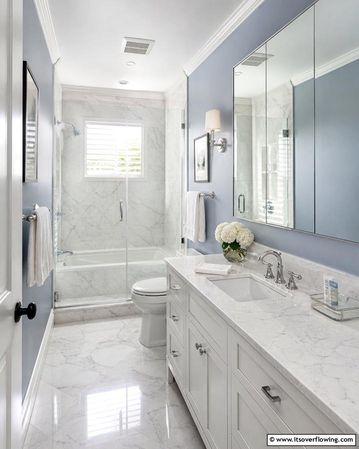 Mirrors with Storage - 25 Hallway Bathroom Ideas to Maximize Small Spaces