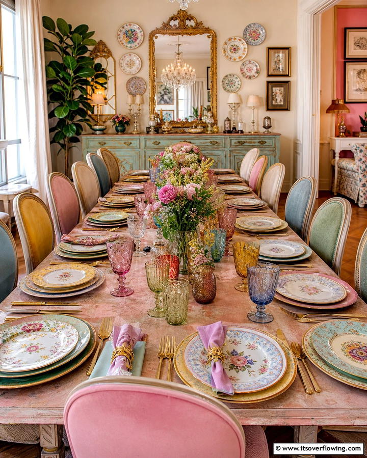 Mismatched Vintage China - 25 Vintage Wedding Ideas for a Nostalgic Celebration