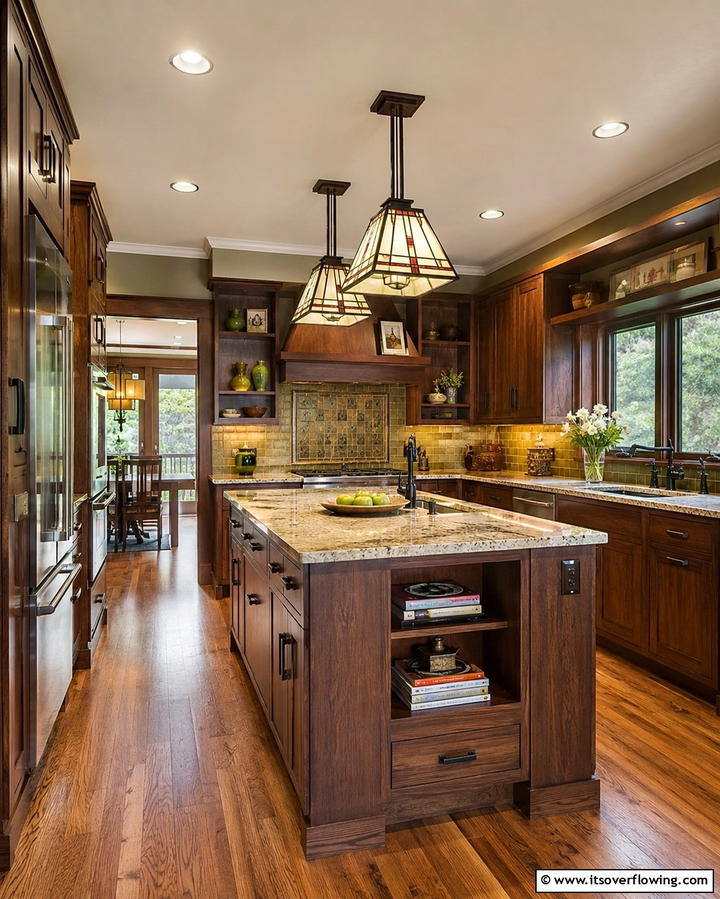 Mission Style Lighting Fixtures - 25 Craftsman Kitchen Ideas for a Classic and Timeless Design