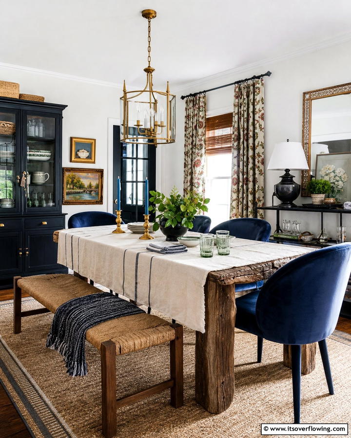 Mix of Textures for a Layered Look - 25 Eclectic Dining Room Ideas for Unique Gatherings