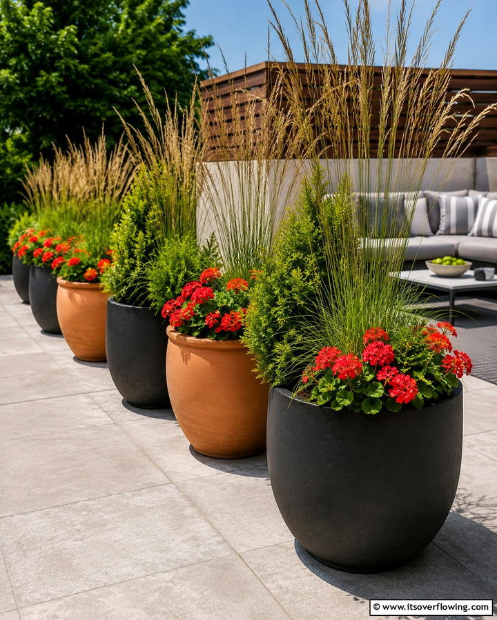Mixed Hardscape and Greenery - 30 Backyard Privacy Ideas for Creating a Secluded Outdoor Oasis