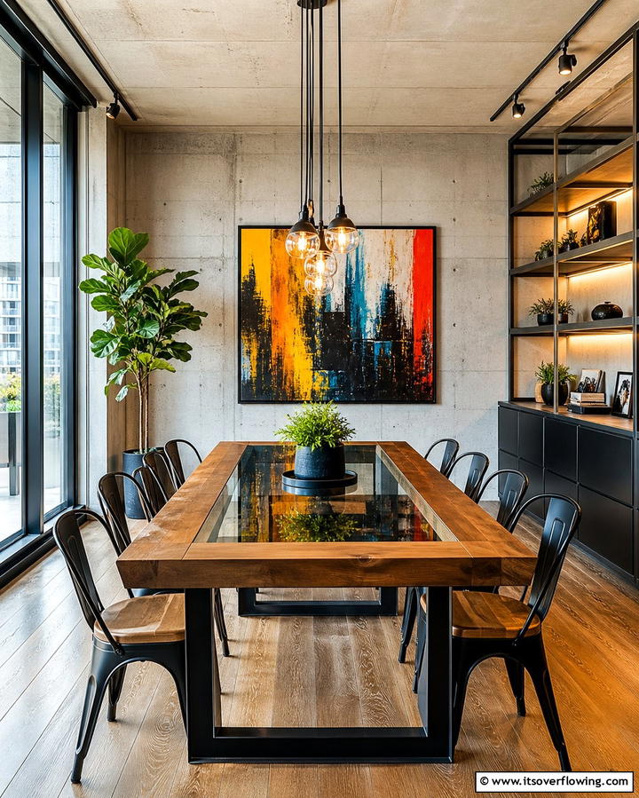 Mixed Material Dining Tables - 25 Modern Dining Room Ideas for a Stylish Space