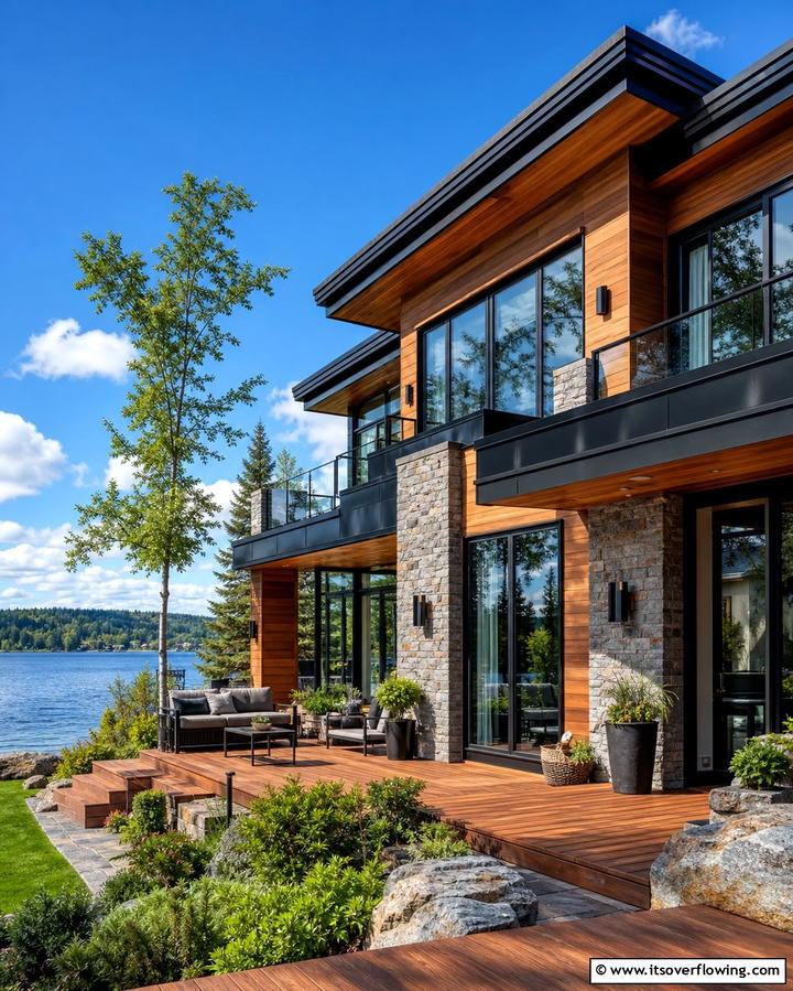 Mixed Material SidingExact - 25 Modern Siding Ideas for a Contemporary Home