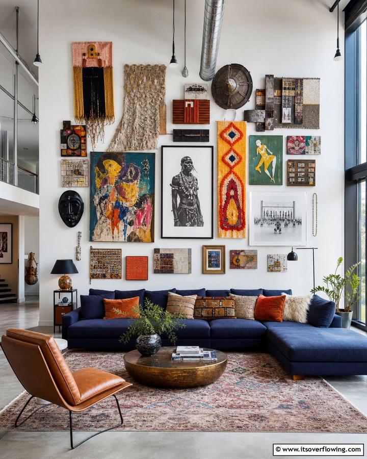 Mixed Media Art Display - 21 Photo Wall Arrangements for Personalized Home Galleries