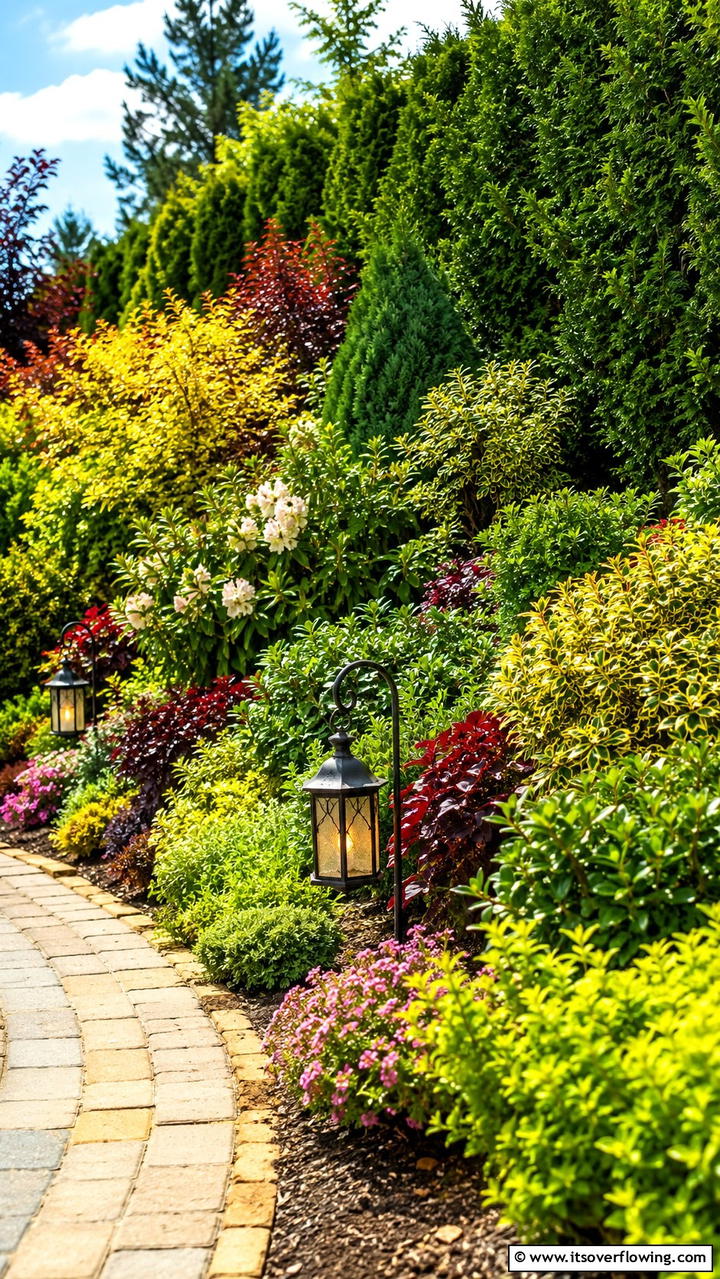 Mixed Shrubbery Screen - 30 Garden Screening Ideas- Privacy Solutions & Stylish Designs