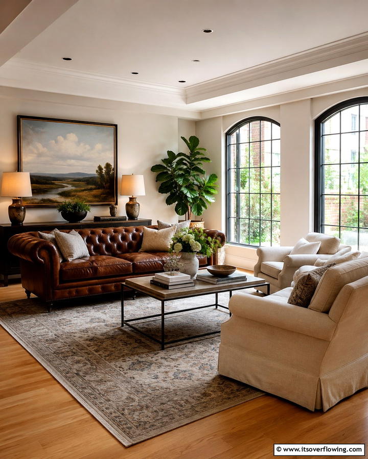 Mixed Upholstery - 25 Transitional Interior Design Ideas for Your Home