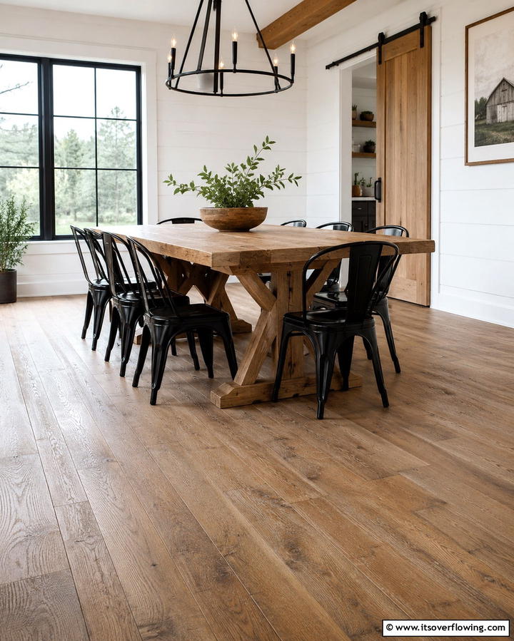 Mixed Width Planks - 25 Wood Floor Design Ideas for a Stunning Home