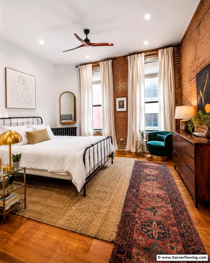 Mixing Materials for Depth - 25 Eclectic Bedroom Ideas to Inspire Your Space