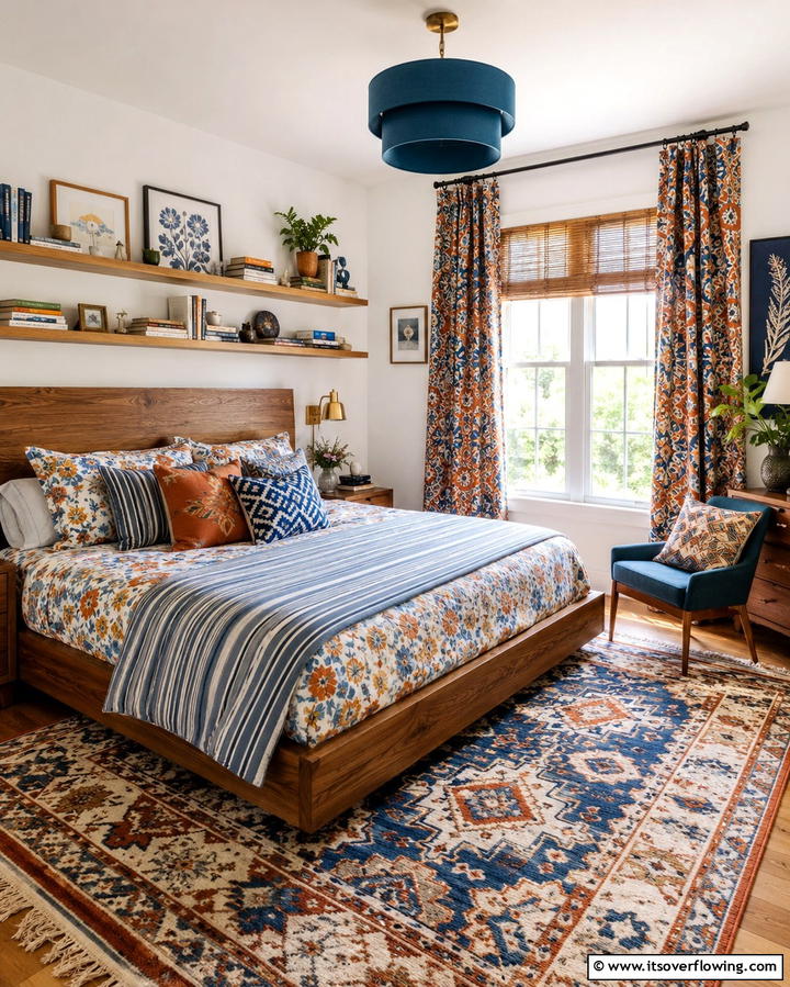 Mixing Patterns for a Bold Statement - 25 Eclectic Bedroom Ideas to Inspire Your Space