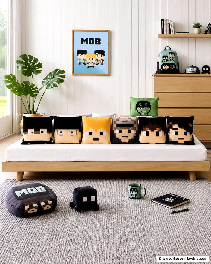Mob Plushies and Accessories - 30 Minecraft Bedroom Ideas for Block-Inspired Fun
