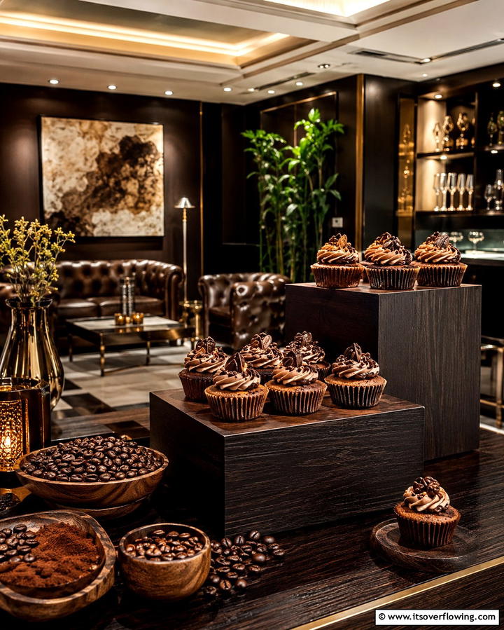Mocha Delight - 30 Wedding Cupcake Ideas for Unforgettable Celebrations