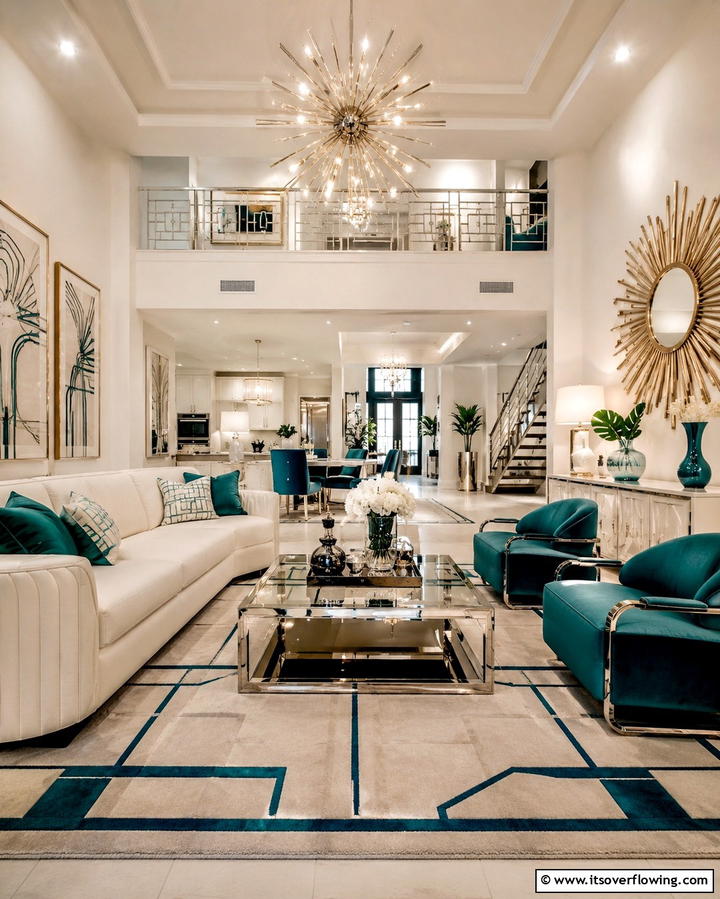 Modern Art Deco Fusion - 30 Art Deco Living Room Ideas for Luxurious Spaces