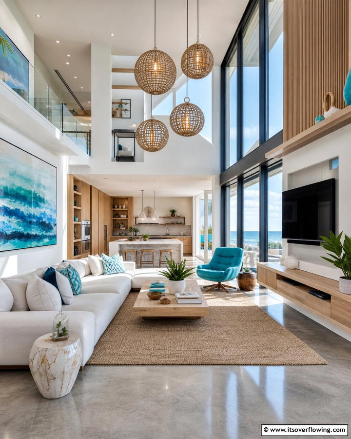 Modern Beach House Flair - 21 Beach House Decor Ideas for a Coastal-Inspired Home Retreat