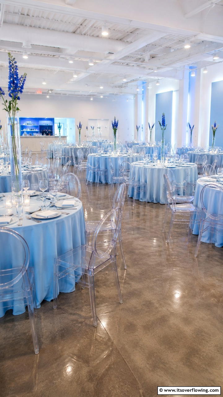 Modern Blue Minimalism - 30 Blue Wedding Theme Ideas for Serene Celebrations