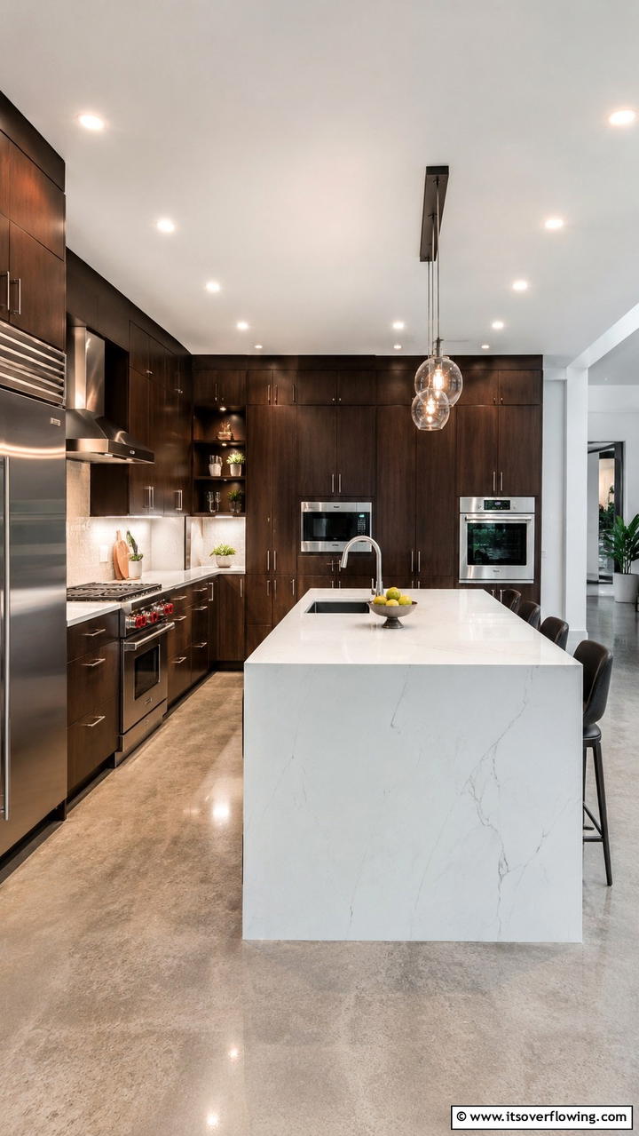 Modern Elegance - 30 Dark Wood Kitchen Cabinet Designs for Classic Style