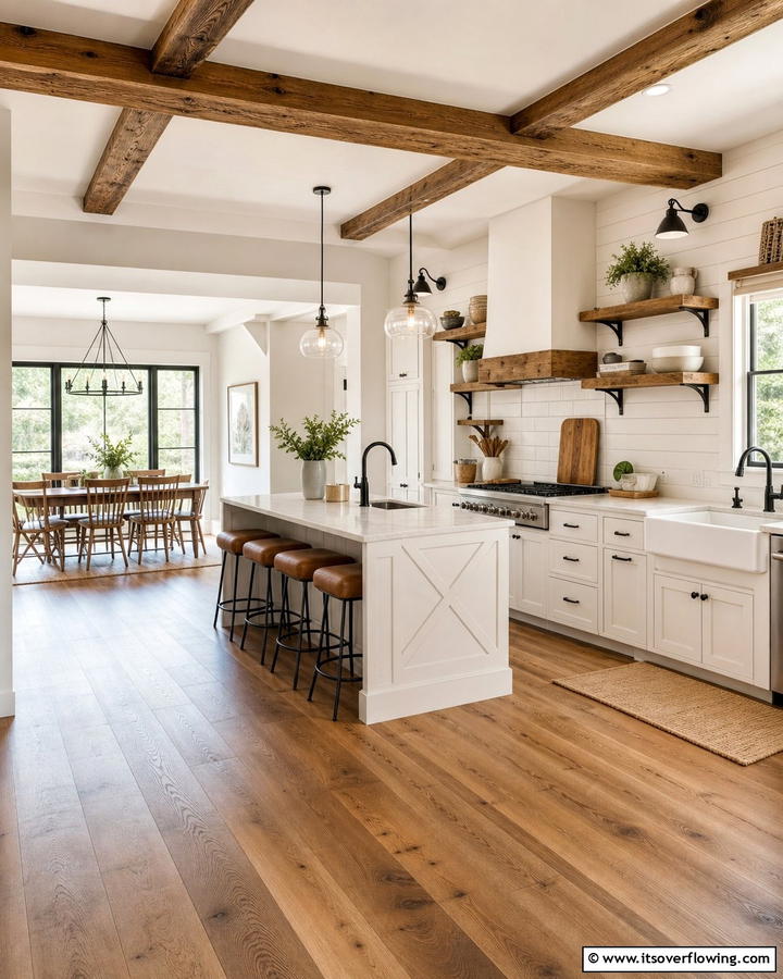Modern Farmhouse Appeal - 20 Off-white Kitchen Cabinets Ideas for a Timeless Look