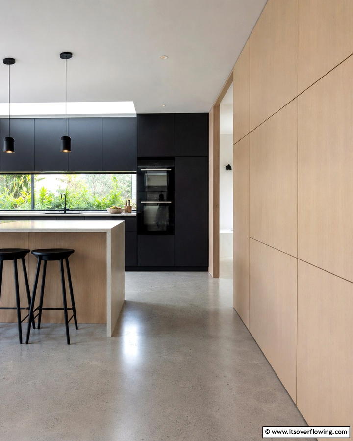 Modern Flat Panels - 25 Kitchen Wainscoting Ideas for a Chic Upgrade