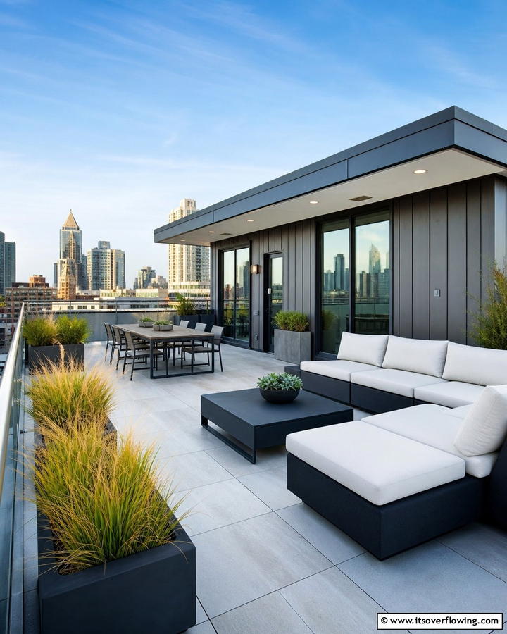 Modern Flat Roof Design - 30 Deck Roof Ideas for Shaded Outdoor Living