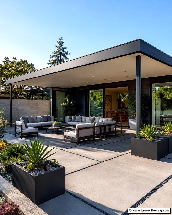 Modern Flat Roof for Sleek Aesthetics - 25 Covered Deck Ideas for Year-Round Outdoor Living